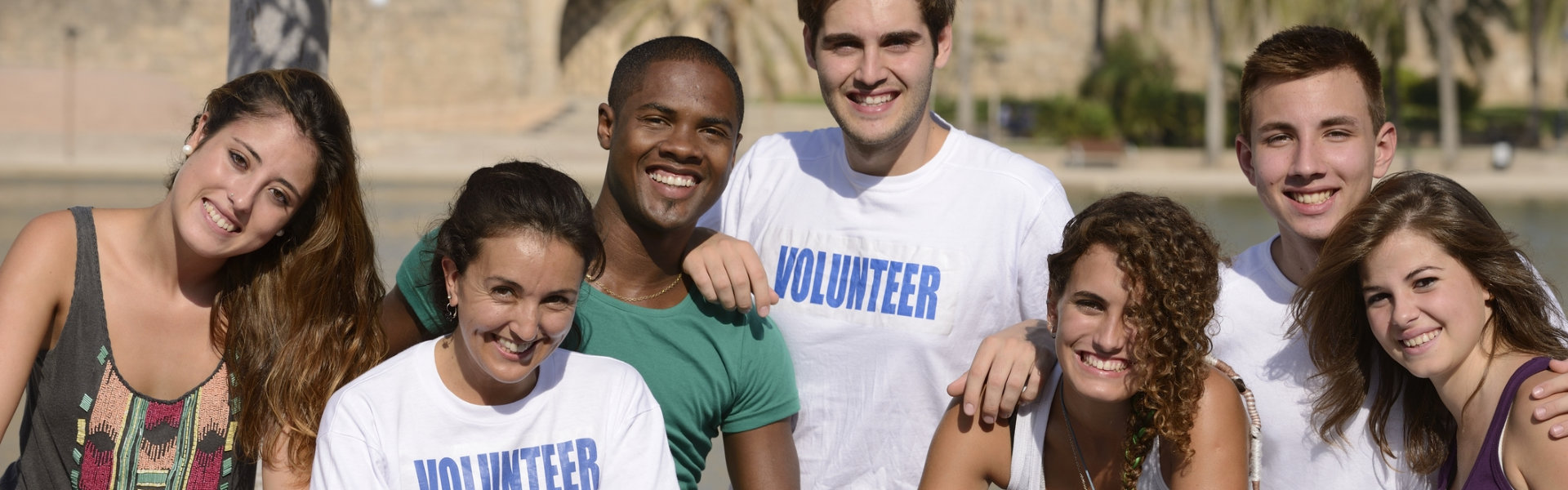 volunteers smiling