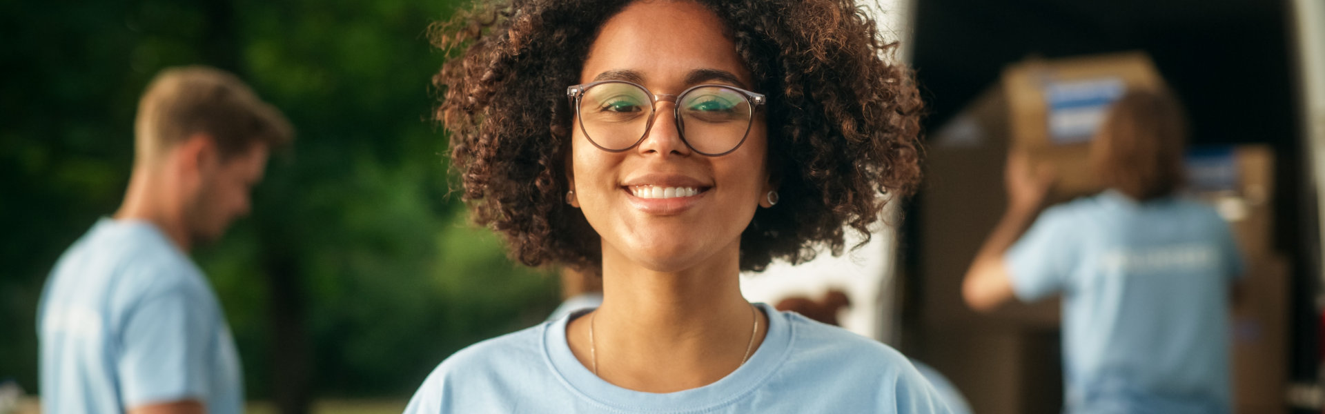 young woman smiling